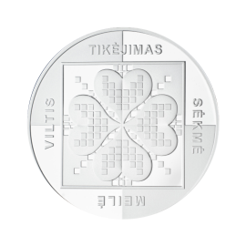 Sidabrinis medalis Sekmės pinigėlis, Lietuva 